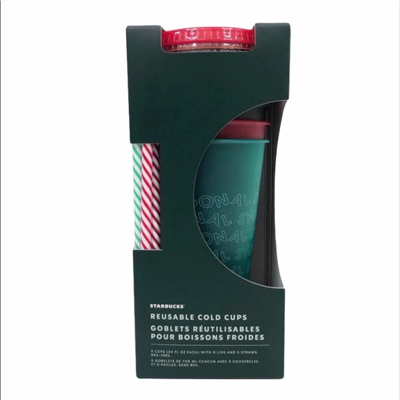 Starbucks Other - Starbucks reusable 6 pack cold cups NWT